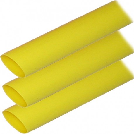 Ancor Adhesive Lined Heat Shrink Tubing (ALT) - 1" x 6" - 3-Pack - Yellow