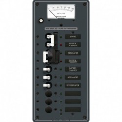 Blue Sea 8489 Breaker Panel - AC 2 Sources + 6 Positions - White